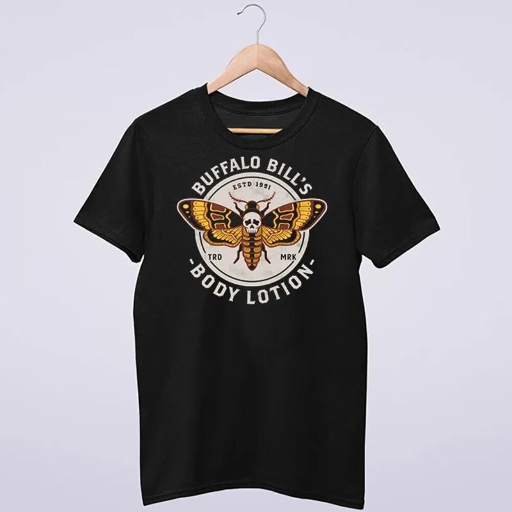 Silence Of The Lambs Buffalo Bill Lotion Graphic T-Shirt Horror Movie Fan Shirt